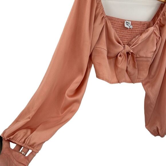 Princess Polly dusty rose pink silky Estee top size 8 - Picture 4 of 9